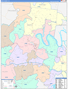 Smith Wall Map Color Cast Style