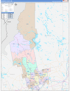 Somerset Wall Map Color Cast Style