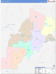 Stillwater County Wall Map Color Cast Style