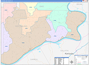 Switzerland Wall Map Color Cast Style