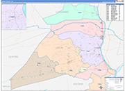 Union Wall Map Color Cast Style