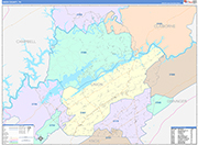 Union Wall Map Color Cast Style