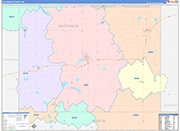 Watonwan County Wall Map Color Cast Style