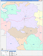 Wayne Wall Map Color Cast Style