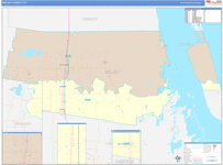 Willacy County Wall Map Color Cast Style