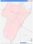 Winchester County Wall Map Color Cast Style