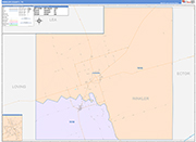 Winkler County Wall Map Color Cast Style