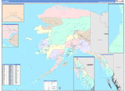 Alaska  Map Color Cast Style