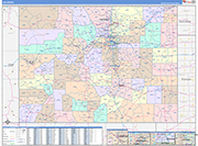Colorado  Map Color Cast Style