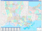 Louisiana  Map Color Cast Style
