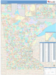 Minnesota  Map Color Cast Style