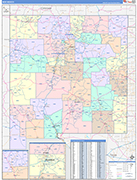 New Mexico  Map Color Cast Style