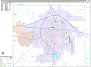 Abilene Wall Map Premium Style