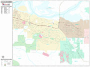 Antioch Wall Map Premium Style