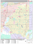 Arlington Wall Map Premium Style