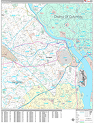 Arlington Wall Map Premium Style