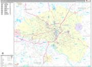 Athens Wall Map Premium Style