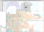 Aurora Wall Map Premium Style