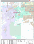 Avondale Wall Map Premium Style