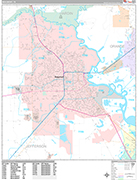 Beaumont Wall Map Premium Style