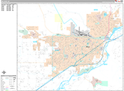 Billings  Wall Map Premium Style