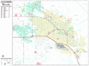 Boise Wall Map Premium Style