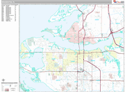 Bradenton  Wall Map Premium Style