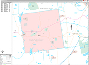 Bristol  Wall Map Premium Style