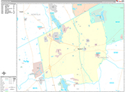 Brockton Wall Map Premium Style