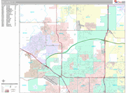Broomfield Wall Map Premium Style