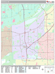 Burnsville Wall Map Premium Style