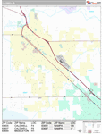 Caldwell Wall Map Premium Style