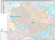 Cambridge Wall Map Premium Style