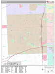 Canton Wall Map Premium Style