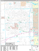 Canton  Wall Map Premium Style