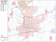 Canton Wall Map Premium Style