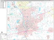 Canton  Wall Map Premium Style