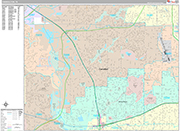 Carrollton  Wall Map Premium Style