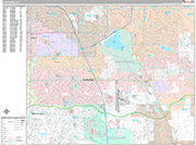 Centennial  Wall Map Premium Style