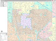 Cerritos  Wall Map Premium Style