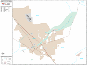 Chico Wall Map Premium Style