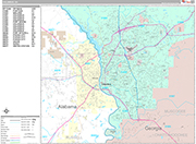 Columbus Wall Map Premium Style