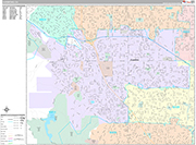 Cupertino Wall Map Premium Style