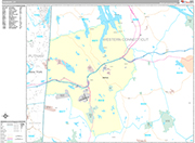 Danbury  Wall Map Premium Style