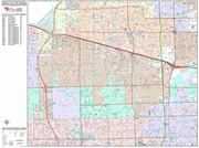Davie Wall Map Premium Style