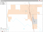 Delano Wall Map Premium Style