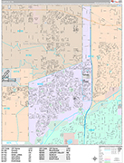 Eastvale  Wall Map Premium Style