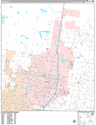 Edinburg  Wall Map Premium Style