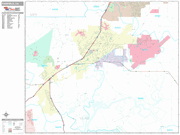 Fairfield Wall Map Premium Style