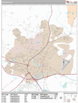 Frederick  Wall Map Premium Style